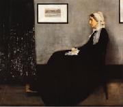 James Abbott McNeil Whistler Arrangement in Gray and Bloack No.1;Portrait of the Artist's Mother